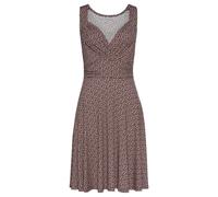 Jerseykleid VIVANCE, Damen, Gr. 34, N-Gr, bunt (bedruckt), Jersey, Obermaterial: 95% Viskose, 5% Elasthan, bedruckt, modisch, figurumspielend kniefrei, V-Ausschnitt, ohne Ärmel, Kleider, mit Alloverdr