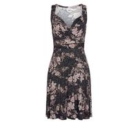 Jerseykleid VIVANCE Gr. 38, N-Gr, rosa (schwarz, rose, bedruckt) Damen Kleider (66592802-38) schwarz, rose, bedruckt