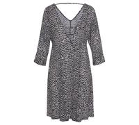 VIVANCE BY LASCANA Jerseykleid Damen schwarz-weiß bedruckt Gr.42