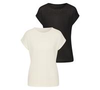 VIVANCE BY LASCANA Kurzarmshirt Damen creme, schwarz Gr.36/38