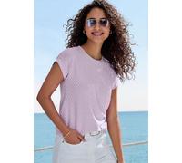 VIVANCE BY LASCANA Kurzarmshirt Damen eisblau, lila Gr.40/42