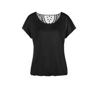 VIVANCE BY LASCANA Kurzarmshirt Damen schwarz Gr.48/50