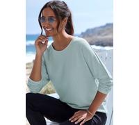 VIVANCE BY LASCANA Langarmshirt Damen mint, eukalyptus Gr.36/38