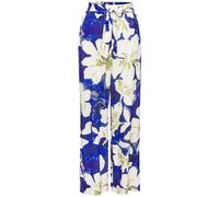 Palazzohose VIVANCE, Damen, Gr. 36, N-Gr, blau, grün, creme bedruckt, Web, Obermaterial: 100% Viskose, bedruckt, modisch, figurumspielend lang, Hosen, mit großem Blumendruck, Topseller (82966722-36) b