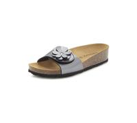Pantolette VIVANCE, Damen, Gr. 41, grau (grau metallic), Obermaterial: 100% Synthetik. Futter: 100% Synthetik. Decksohle: 100% Rindsleder. Laufsohle: 100% Synthetik, metallic, modisch, Schuhe, Mule, S