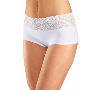 Panty VIVANCE, Damen, Gr. 48/50, weiß, Single Jersey, Obermaterial: 95% Baumwolle, 5% Elasthan. Spitze: 93% Polyamid, 7% Elasthan (LYCRA), unifarben, körpernah, Unterhosen Panty, aus elastischer Baumw