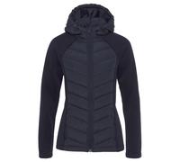 Steppjacke VIVANCE, Damen, Gr. 44, blau (navy), Fleece, Steppware, Obermaterial: 100% Polyester. Futter: 100% Polyester. Füllung: 100% Polyester, Jacken Steppjacke, mit Strickfleece-Ärmeln, Topseller 