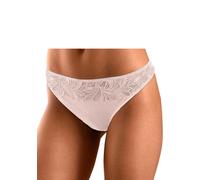 String VIVANCE, Damen, Gr. 44/46, rosa (rosé, taupe, creme), Obermaterial: 95% Baumwolle, 5% Elasthan. Spitze: 90% Polyamid, 10% Elasthan, unifarben, körpernah, Unterhosen, aus elastischer Baumwoll-Qu