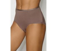 Taillenslip VIVANCE BY LASCANA, Damen, Gr. 40/42, bunt (beige, creme, taupe, schwarz, caramel), Single Jersey, Obermaterial: 95% Baumwolle, 5% Elasthan, unifarben, bequem, Unterhosen Taillenslip, aus 