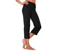 Caprihose VIVANCE ACTIVE, Damen, Gr. 36/38, N-Gr, grau (1x schwarz, 1x anthrazit meliert), Single Jersey, Anthrazitmeliert (Obermaterial): 60% Baumwolle, 35% Polyester, 5% Elasthan. Obermaterial: 95%