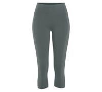 Caprileggings VIVANCE, Damen, Gr. 36/38, N-Gr, grün, Single Jersey, Obermaterial: 95% Baumwolle, 5% Elasthan, unifarben, Basic, Hosen, mit 2 Handytaschen (87423853-36) grün
