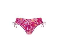 Bikini-Hose VIVANCE "Pretty", Damen, Gr. 42, N-Gr, pink (pink bedruckt), Recycling-Polyamid, Paisleymuster, bedruckt, Badehosen Bikini-Hose, seitlich regulierbar und mit modischem Paisleymuster (63066