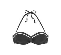 VIVANCE Damen Bügel-Bandeau-Bikini-Top mit Bügel und wattierte Cups, seitliche Stäbchen, Abnehmbarer Neckholder-Träger, softe Microfaser für EIN angenehmes Tragegefühl