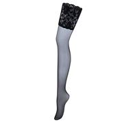 VIVANCE Halterlose Feinstrümpfe Damen schwarz, weiß Gr.4