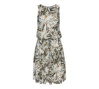 Jerseykleid VIVANCE Gr. 34, N-Gr, grün (grün, creme bedruckt) Damen Kleider Strandkleider mit Blätterdruck, kurzes Sommerkleid, Strandkleid Bestseller (34929235-34) grün, creme bedruckt