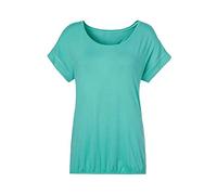 Kurzarmshirt VIVANCE "mit Gummizug im Bund" Gr. 48/50, grün (mint) Damen Shirts (60328346-48) mint