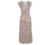 Maxikleid VIVANCE, Damen, Gr. 40, N-Gr, lila (creme, mauve bedruckt), Jersey, Obermaterial: 100% Viskose, bedruckt, figurumspielend bodenlang, tiefer V-Ausschnitt, Kleider Maxikleid, mit floralem Druc