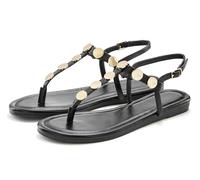 Sandale VIVANCE "Sommerschuh, offener Schuh, Sandalette", Damen, Gr. 36, schwarz, Obermaterial: 100% Lederimitat. Decksohle: 100% Lederimitat. Futter: 100% Lederimitat. Laufsohle: 100% Synthetik, glän