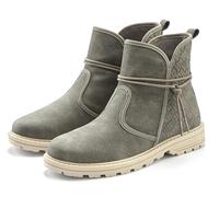 Stiefelette VIVANCE "Boots, Stiefel", Damen, Gr. 41, grau, Obermaterial: 100% Lederimitat. Decksohle: 100% Textilmaterial. Futter: 100% Textilmaterial. Laufsohle: 100% Synthetik, Strukturmuster, unifa