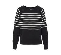 Streifenpullover VIVANCE Gr. 36/38, schwarz-weiß (schwarz, weiß) Damen Pullover (15719362-36) schwarz, weiß