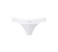 String VIVANCE "Anisa", Damen, Gr. 36/38, weiß, Spitze, Obermaterial: 86% Polyamid, 14% Elasthan, Unterhosen String, mit blumiger Spitze rundherum am Bund (31601765-36) weiß