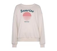 Sweater VIVANCE, Damen, Gr. 36/38, beige (creme), Sweatware, Obermaterial: 60% Baumwolle, 40% Polyester, bedruckt, unifarben, lässig geschnitten normal, Rundhals, Bündchen, Sweatshirts Sweater, mit sc