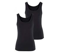 Tanktop VIVANCE "aus elastischer Baumwoll-Qualität" Gr. 44/46, schwarz, Damen, Single Jersey, Obermaterial: 95% Baumwolle, 5% Elasthan, unifarben, Tops, Topseller (787994-44) schwarz