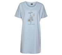Bigshirt VIVANCE DREAMS Gr. 32/34, bunt (bordeaux, hellblau), Damen, Single Jersey, Obermaterial: 100% Baumwolle, bedruckt, Shirts, mit Frontdruck (29229027-32) bordeaux, hellblau