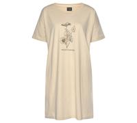 Bigshirt VIVANCE DREAMS Gr. 32/34, beige (sand, dunkelgrau) Damen Shirts (99372321-32) sand, dunkelgrau