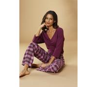 VIVANCE DREAMS BY LASCANA Damen Pyjama bordeaux Gr.52/54
