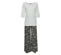 VIVANCE DREAMS BY LASCANA Damen Pyjama schwarz paisley Gr.32/34