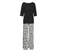 VIVANCE DREAMS BY LASCANA Damen Pyjama weiß paisley Gr.56/58