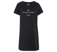 Sleepshirt VIVANCE DREAMS Gr. 36/38, N-Gr, schwarz Damen Kleider (93625165-36) schwarz