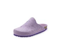 Hausschuh VIVANCE "Clog, Pantoffel" Gr. 36, lila (flieder) Damen Schuhe Pantoffel aus Filz mit wärmenden Korkfußbett & Sternenprint, Pantoffel, Clog (47735026-36) flieder