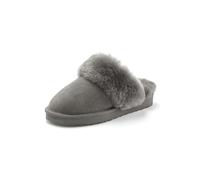 Pantolette "Pantoffeln, Clogs, Schlappen, Hausschuh", Damen, Gr. 42, grau, Obermaterial: 100% Rindsleder. Decksohle: 100% Lammfell. Futter: 100% Lammfell. Laufsohle: 100% Synthetik, VIVANCE DREAMS BY