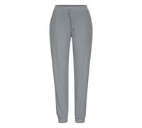 Pyjamahose VIVANCE DREAMS, Damen, Gr. 36/38, N-Gr, grau, Rippstrick, Obermaterial: 63% Polyester, 33% Viskose, 4% Elasthan, unifarben, Basic, bequem lang, Hosen Pyjamahose, in weicher Rippqualität (89