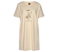 Bigshirt VIVANCE DREAMS Gr. 32/34, beige (sand, dunkelgrau) Damen Shirts (99372321-32) sand, dunkelgrau