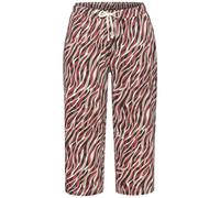 Caprihose VIVANCE DREAMS, Damen, Gr. 36/38, N-Gr, rot (rot, schwarz, gemustert), Single Jersey, Obermaterial: 100% Baumwolle, gemustert, Basic, Basic 3/4-Länge, Hosen, mit schönem Muster (96736641-36)