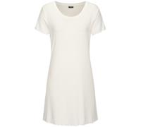 Nachthemd VIVANCE DREAMS, Damen, Gr. 48/50, N-Gr, beige (ecru), Single Jersey, Obermaterial: 92% Modal (TENCEL), 8% Elasthan, unifarben, ca. Mitte Oberschenkel, Rundhals, angeschnitten Babylock, Kleid