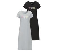 VIVANCE DREAMS Damen Nachthemd grau/schwarz Gr.40/42