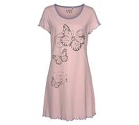 Nachthemd VIVANCE DREAMS Gr. 32/34, N-Gr, rosa (hellrosa) Damen Kleider (53576205-32) hellrosa