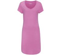 Nachthemd VIVANCE DREAMS, Damen, Gr. 44/46, N-Gr, pink (pink, meliert), Single Jersey, Obermaterial: 90% Viskose, 10% Polyester, meliert, Basic, bequem ca. Mitte Oberschenkel, V-Ausschnitt, Kleider Na