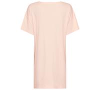 Nachthemd VIVANCE DREAMS, Damen, Gr. 36/38, N-Gr, rosa, Single Jersey, Obermaterial: 100% Baumwolle, bedruckt, unifarben, loose fit mini, Rundhals, Kleider Nachthemd (14586854-36) rosa