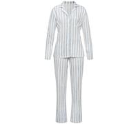 VIVANCE DREAMS Damen Pyjama blau-rosa-gestreift Gr.44/46