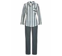 VIVANCE DREAMS Damen Pyjama grau-weiß Gr.40/42