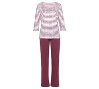 Pyjama VIVANCE DREAMS Gr. 32/34, bunt (pink, rot, gestreift) Damen Homewear-Sets (69584316-32) pink, rot, gestreift
