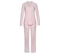 VIVANCE DREAMS Damen Pyjama rosa-weiß Gr.40/42