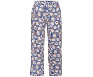 VIVANCE DREAMS Damen Pyjamahose blau-rosa-geblümt Gr.32/34