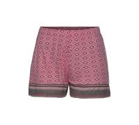 Schlafshorts VIVANCE DREAMS, Damen, Gr. 32/34, N-Gr, pink (pink gemustert), Single Jersey, Obermaterial: 100% Viskose, gemustert, bequem kurz, Hosen, in schönem Ethno-Design (74340746-32) pink gemuste