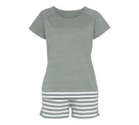 VIVANCE DREAMS Damen Shorty khaki geringelt Gr.32/34